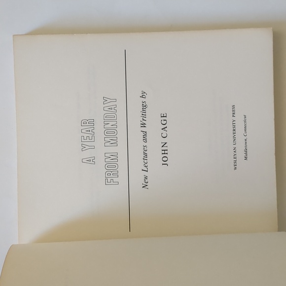 A Year From Monday - John Cage - 1979 - Picture 6 of 13